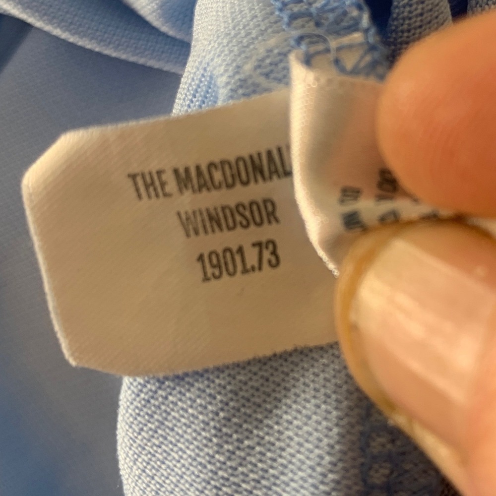 Holderness & Bourne Polo Shirt Mens XL Blue The Macdonald Windsor Tailored Fit - Picture 9 of 11
